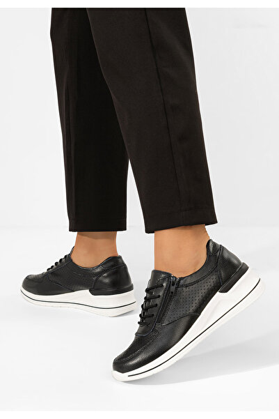 B T Shoes Sneakers γυναικεια δερματινα Zetta μαύρα