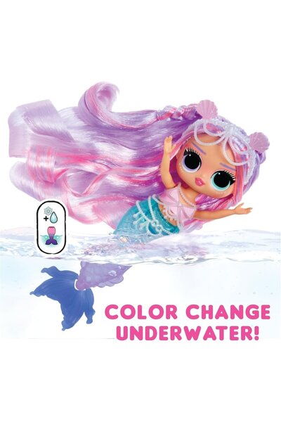 L.O.L. SURPRISE ! Tweens Mermaids Lana Marine Mermaid Doll with Accessories, Color-Changing Tail, 18.