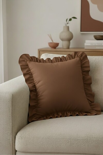 Mery Tekstil غطاء وسادة مزخرف أنيق مصنوع من القطن بنسبة 100% مقاس 43 × 43 سم