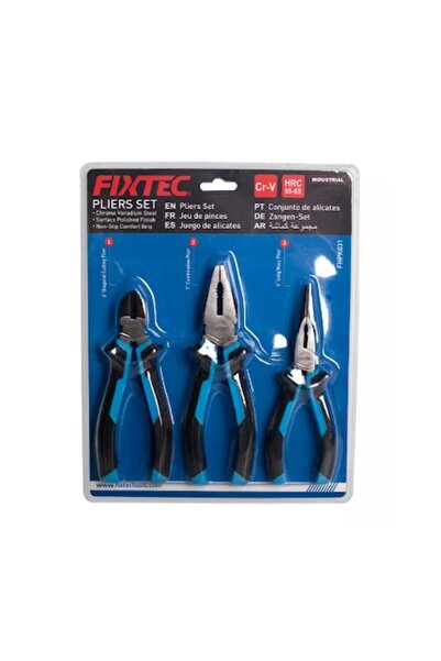 Fixtec Set of pliers and locking pliers - 3 pieces