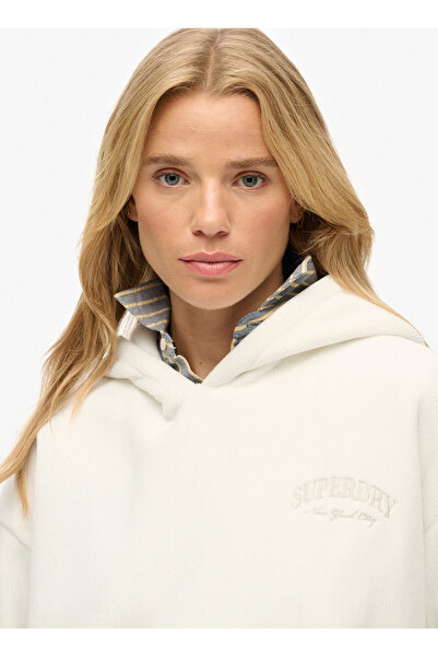 womens Recycled City Crew Sweatshirt in Tangerine Marl