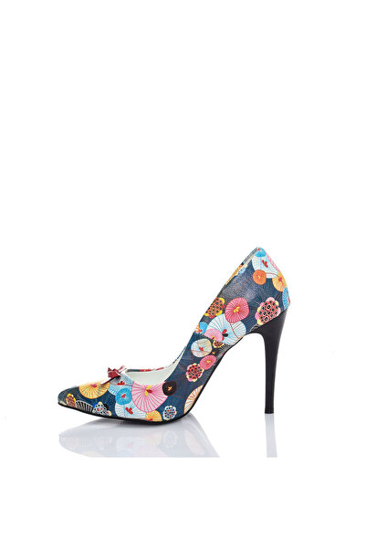 JustBow Printed Classic Heeled Women's Shoes
