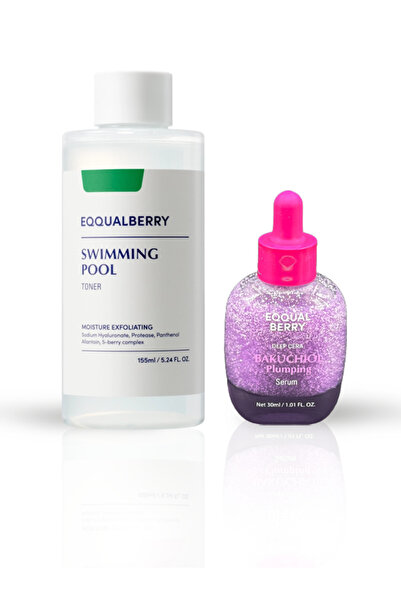 EQQUALBERRY Swimming pool Toner (155 ml) + Bakuchiol Plumping Serum 30 ml