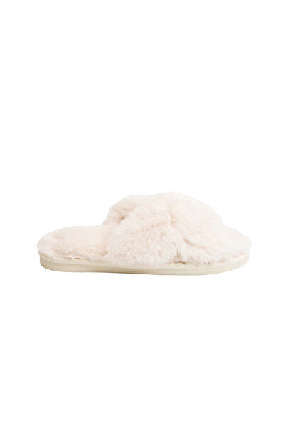 ESOTIQ Women's Home Slippers with Faux Fur Fluffy Super Warm Open Toe Design Comfy | Zion