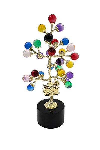 BİNDAWOOD B&D Décor Item with tree design and Glass balls - Multicolor
