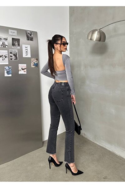 LACARINO Mini Flare Pants with Tassel Detail on the Legs