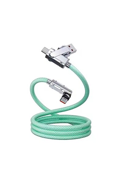 OEM Cablu de date și încărcare rapidă 2 în 1, QC3.0, 60 W, LED, USB-C, 1 m, r...