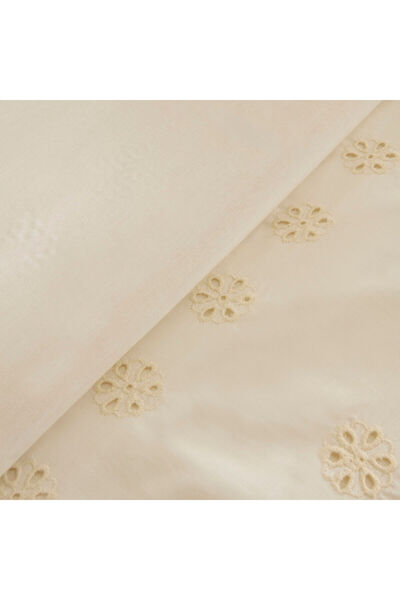 Karaca Home Lacera Embroidered Double Duvet Cover Set Ecru