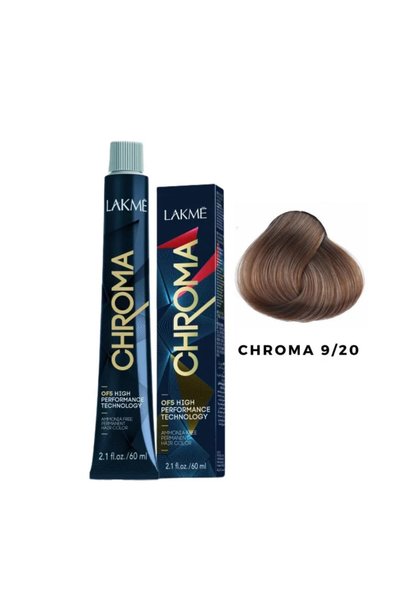 Lakme صبغة شعر دائمة خالية من الأمونيا اشقر فاتح جدا 9.20 من لاكمي -60مل