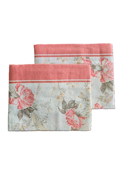 Kotonia Home Set de 4 fețe de pernă, 100% bumbac, culoare fină, multicolor, 50x80 cm, S32