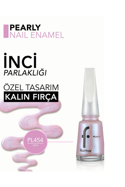 Flormar Pearly Yarı Transparan & Parlak Bitişli Sedefli Oje
