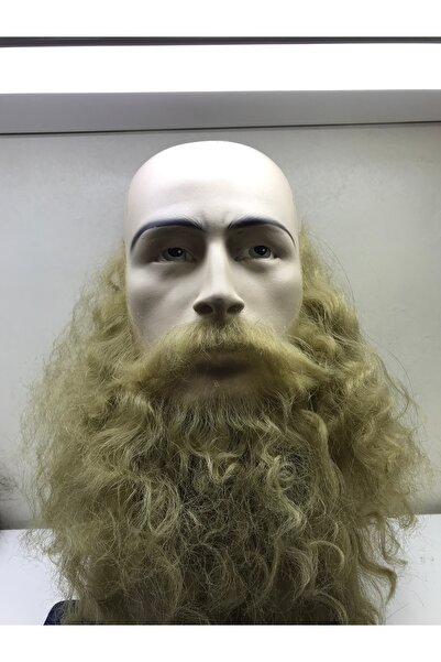 TheHairKraft Gerçek Görünümlü El Yapımı Takma Sakal & Bıyık Seti – HD Tül Üze...