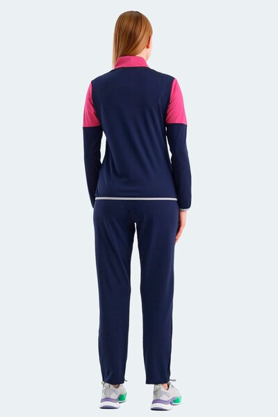 Slazenger Kadın Rahat Fermuarlı Eşofman Takımı Spor Takım Elbise Lacivert