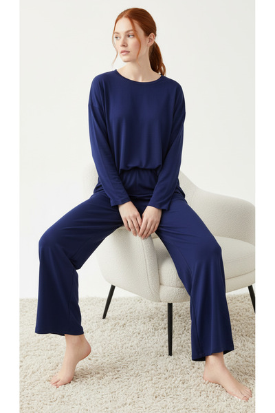 ENZİM JEANS Set dublu cu textura moale pentru femei