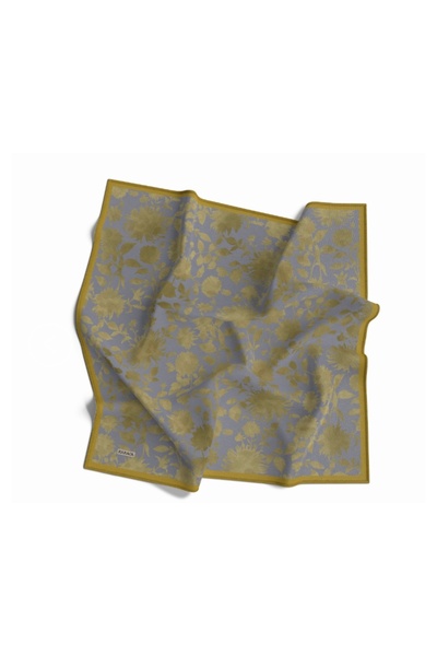 Karaca Çiçek desenli pamuk eşarp