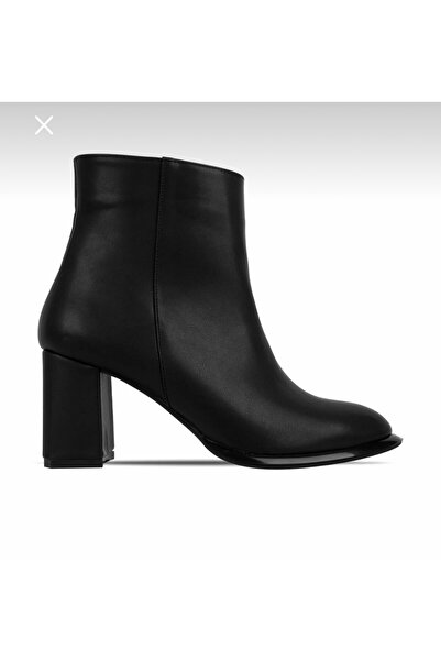 Brs Vegan Leather Thick Heel Boots
