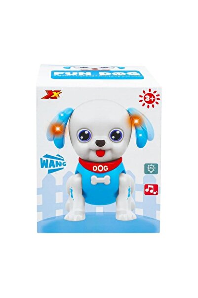 OEM Catelus interactiv cu muzica si lumini, 17 cm, 3 ani+