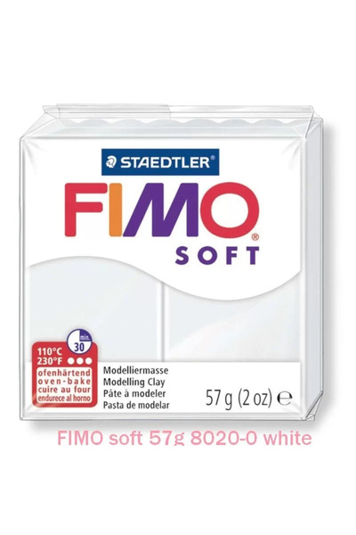 FIMO Plastilină Soft 57g, albă