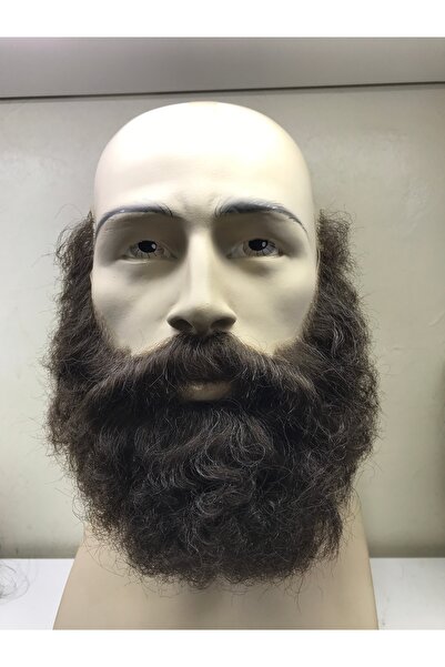 TheHairKraft Gerçek Görünümlü El Yapımı Takma Sakal & Bıyık Seti – HD Tül Üze...