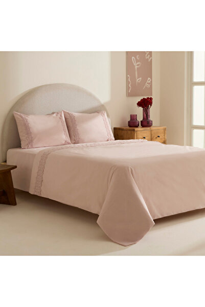 Karaca Home Nuvia Laced Double Duvet Cover Set Powder
