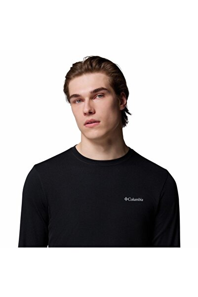 Columbia Tech Trail™ Utility Warm LS Crew Siyah Erkek Outdoor Uzun Kollu T-Shirt AE9975-010