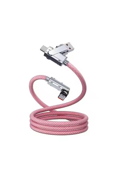 OEM 2-в-1 кабел за бързо зареждане и данни QC 3.0 60W LED Type-C Универсален ...