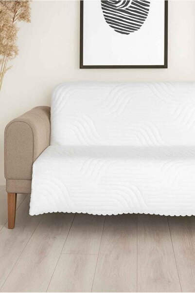 Decomia Home Liny Embossed Soft Furry Sofa Cover Multi-Purpose Sofa Wrap with Non-Slip Sponge (165X205 cm)