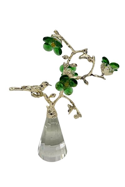 BİNDAWOOD B&D Décor Item with tree design and flowers -Green