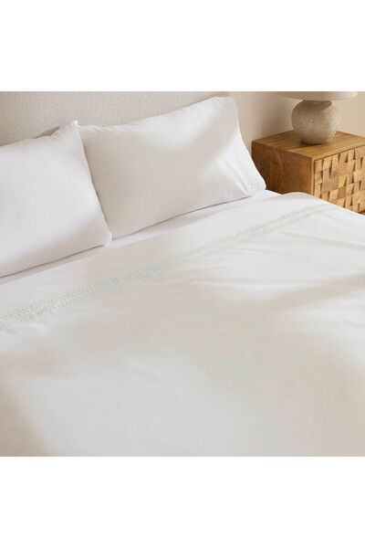 Karaca Home Calisse Laced Double Duvet Cover Set White