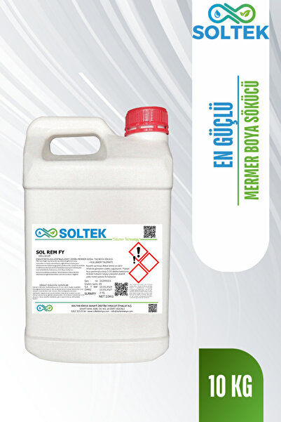 SOLTEK KİMYA Sert Zemin Fayans Mermer Tezgah Boya ve Vernik Sökücü SOL REM FY...