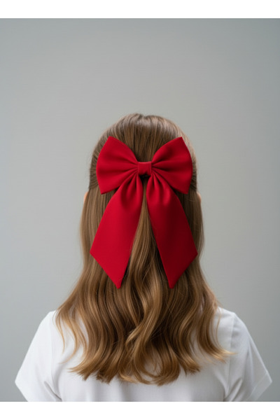 Sibel Günay Butik Cataramă simplă cu panglică roșie |   Accesoriu pentru o zi...