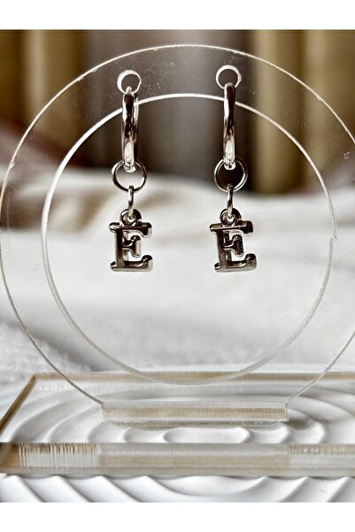 bijoux uniques çelik harfli halka küpe kişiye özel harf (istediğiniz harfi so...