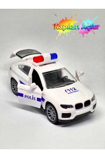 Fidan oyuncak Toy Car with Opening Doors – 112 Emergency Response Vehicle