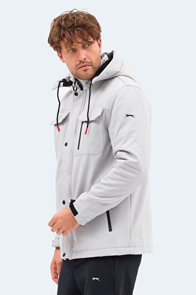 Slazenger GLEAM Taş Gri Erkek Mont & Kaban ST25JE011-280