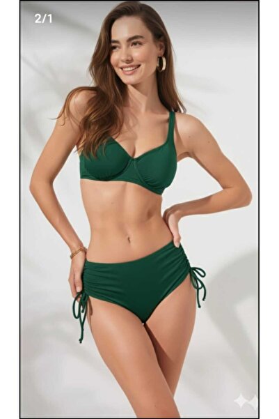 Laura Baresse Legens efect modelator fără sârmă Set bikini verde