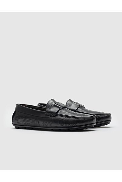 Cabani Genuine Leather Black Men's Shoes