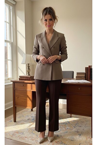 VATKA STUDİO VATKA Taş Oversize Blazer Ceket