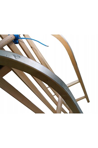 Other Wooden sled duo twin large XL two-person backrest mattress belts PL