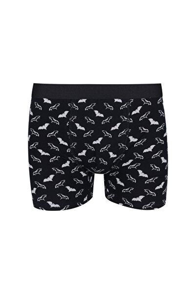 koza iç giyim Men's Single Patterned Cotton Boxers