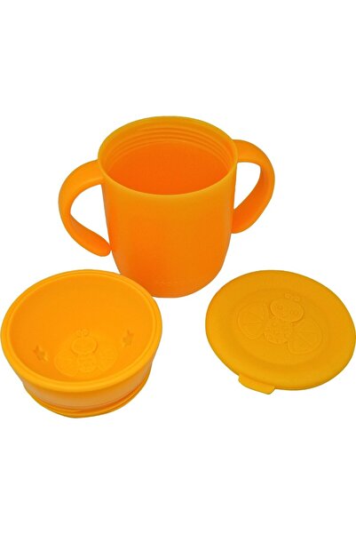 FROOTIMALS Παιδικό ποτήρι σιλικόνης, 350 ml, OrangieFly,