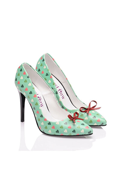 JustBow Printed Classic Heeled Women's Shoes