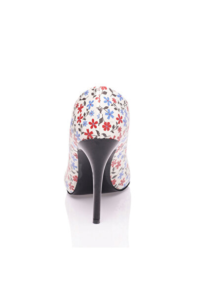 JustBow Printed Classic Heeled Women's Shoes