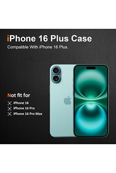 Flippy Προστατευτική θήκη σιλικόνης, για Apple iPhone 16 Plus, υπολογιστή, ανθεκτική στις κρούσεις, διαφανής