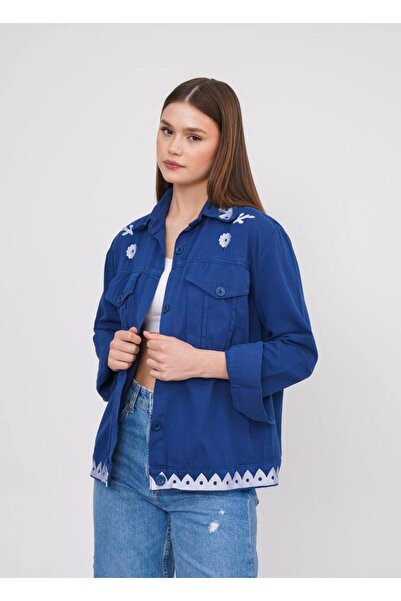 TİENDEROPA Kadın Nakış Detay Ceket