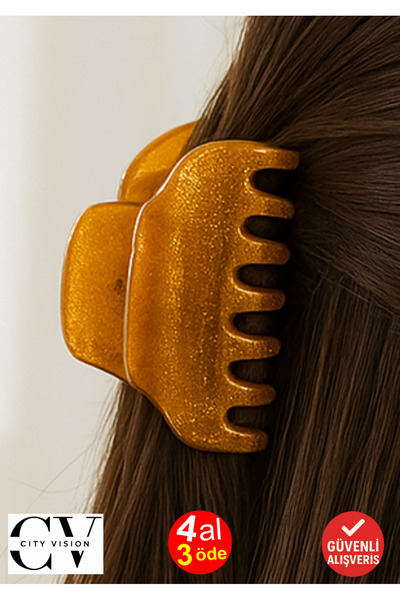 cityvision Silvery Mustard Color Rake Model Latch Buckle 11 cm - Stylish and ...