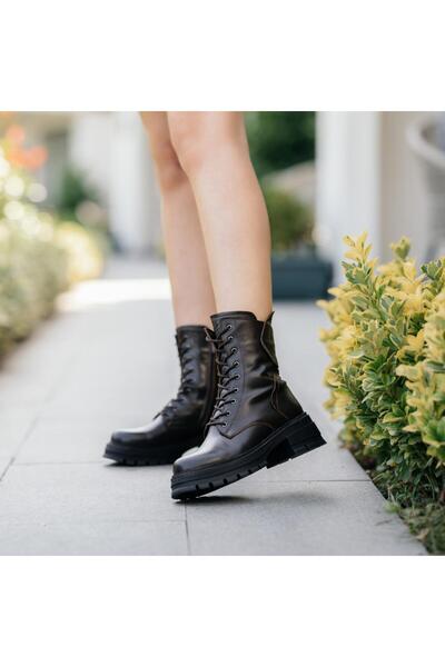 Platin حذاء نسائي من الجلد البني