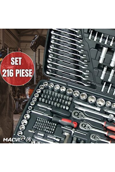 MACVI Set de scule profesionale – 216 piese