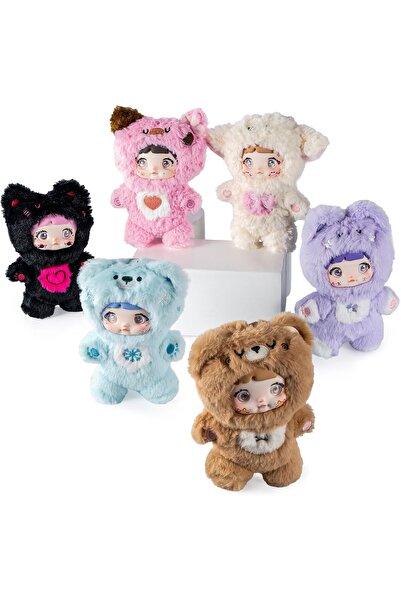 Generic BEEMAI Nommi Loveliness Never Ends Series Plush Blind Box 6PCs Cute Figures Collectible Toys