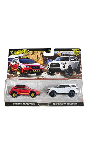 HOT WHEELS Car Culture 2’li Set – ‘SUBARU CROSSTREK & 2018 TOYOTA 4RUNNER Premium Diecast