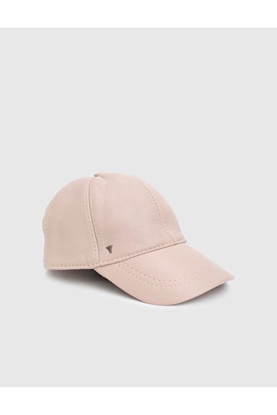 İLVİ Valguri Genuine Leather Beige Unisex Hat